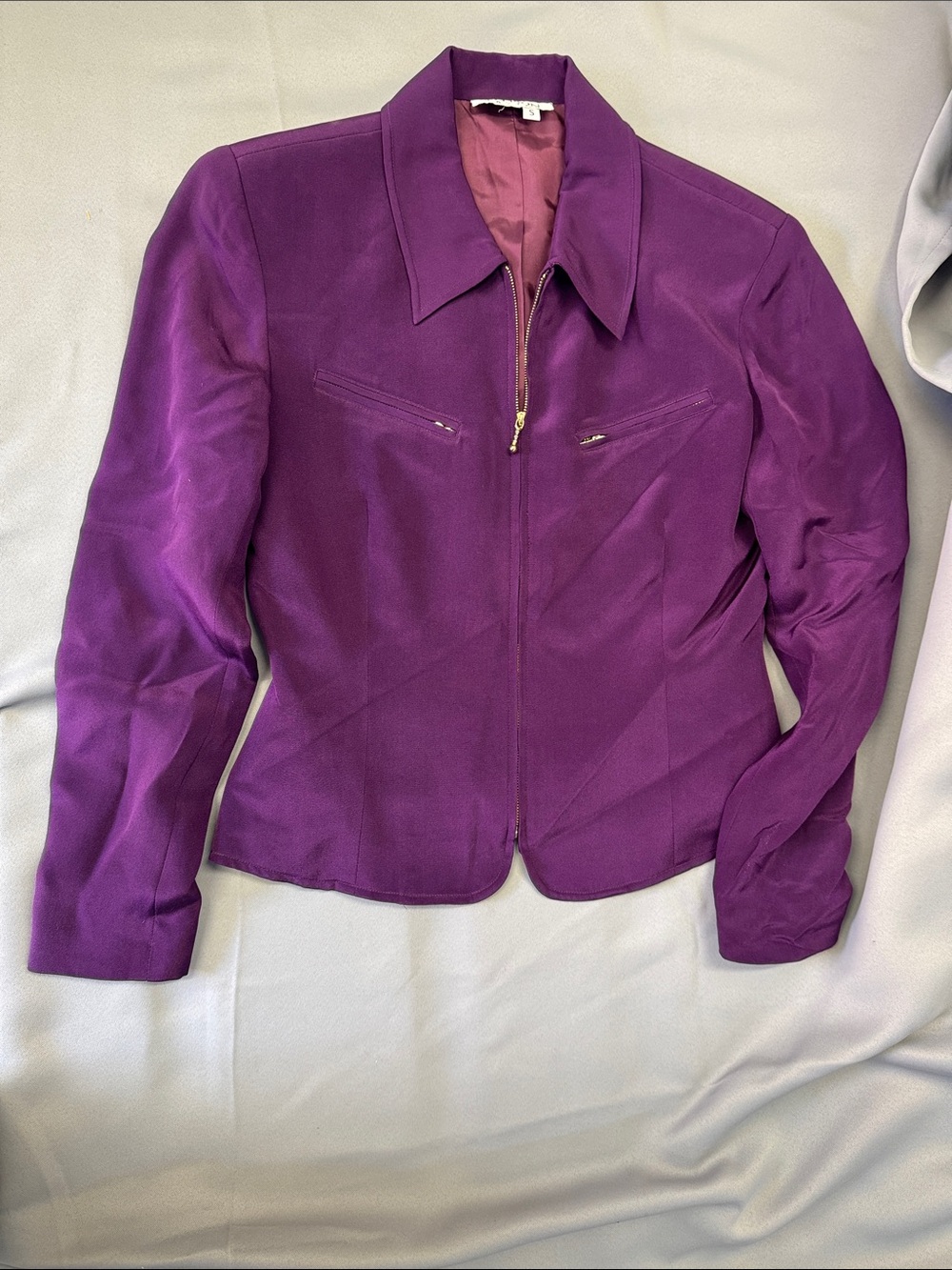 Allison Taylor silk berry jacket
